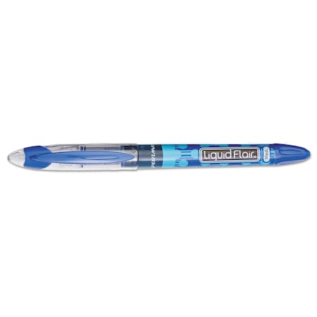 Paper Mate Liquid Flair Stick Porous Point Marker Pen, 0.7mm, Blue, PK12 21003BH